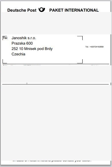 International shipment prepared for a Janoshik peptide testing submission