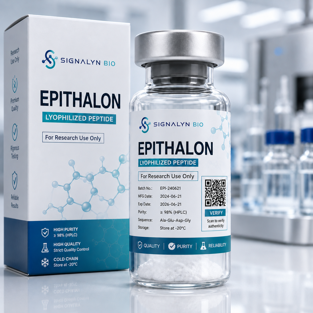 Epithalon peptide for longevity and cellular research at Signalyn Bio