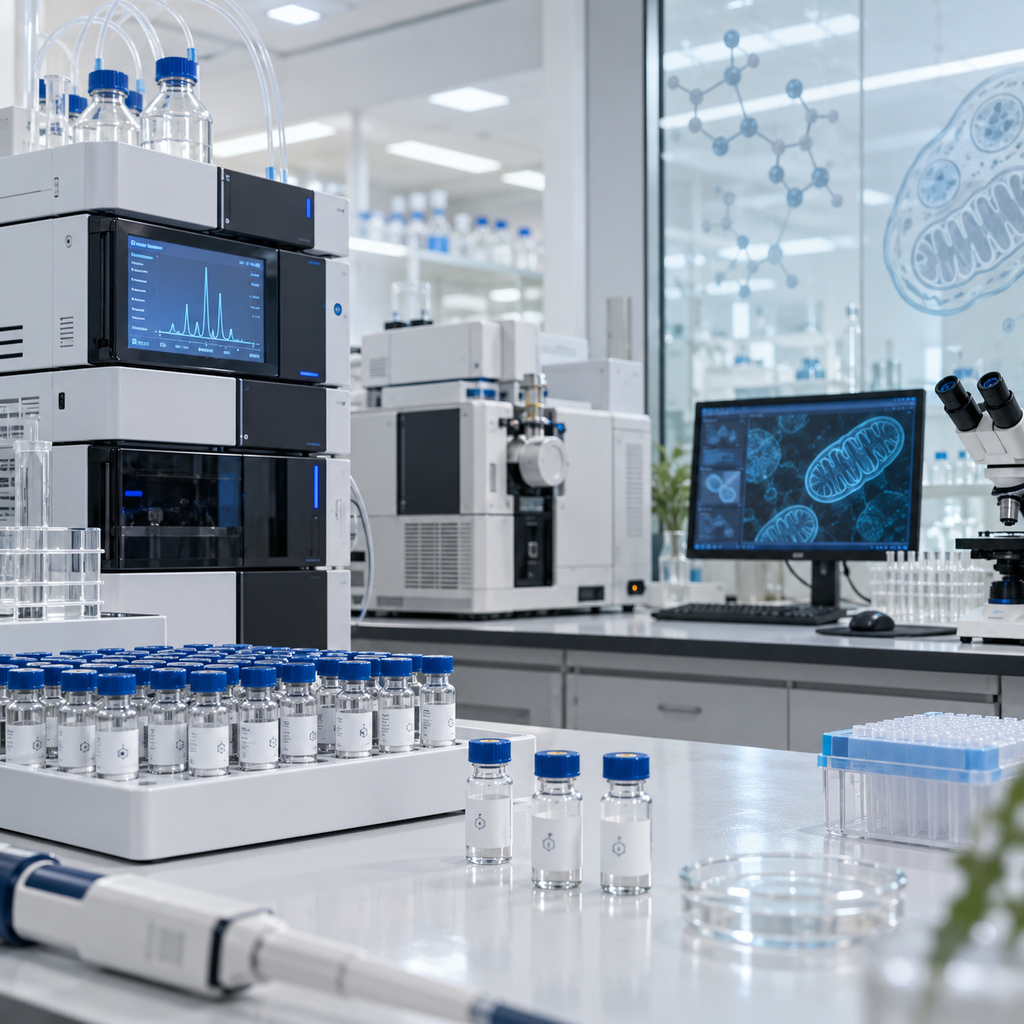 Longevity and cellular research peptide products with analytical documentation at Signalyn Bio