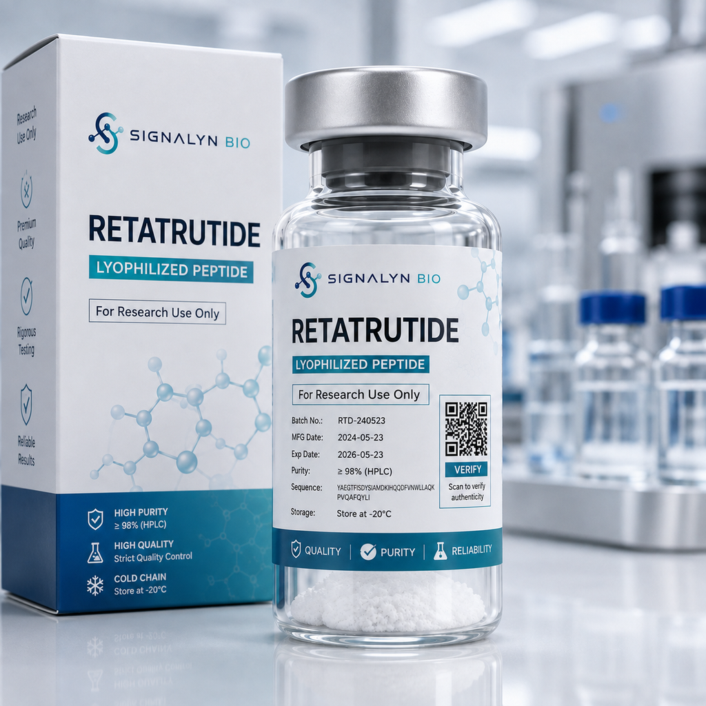 Retatrutide peptide for metabolic and biotechnology research