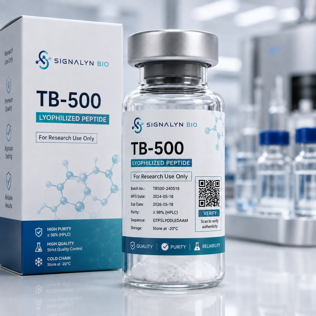 TB-500 research peptide product at Signalyn Bio