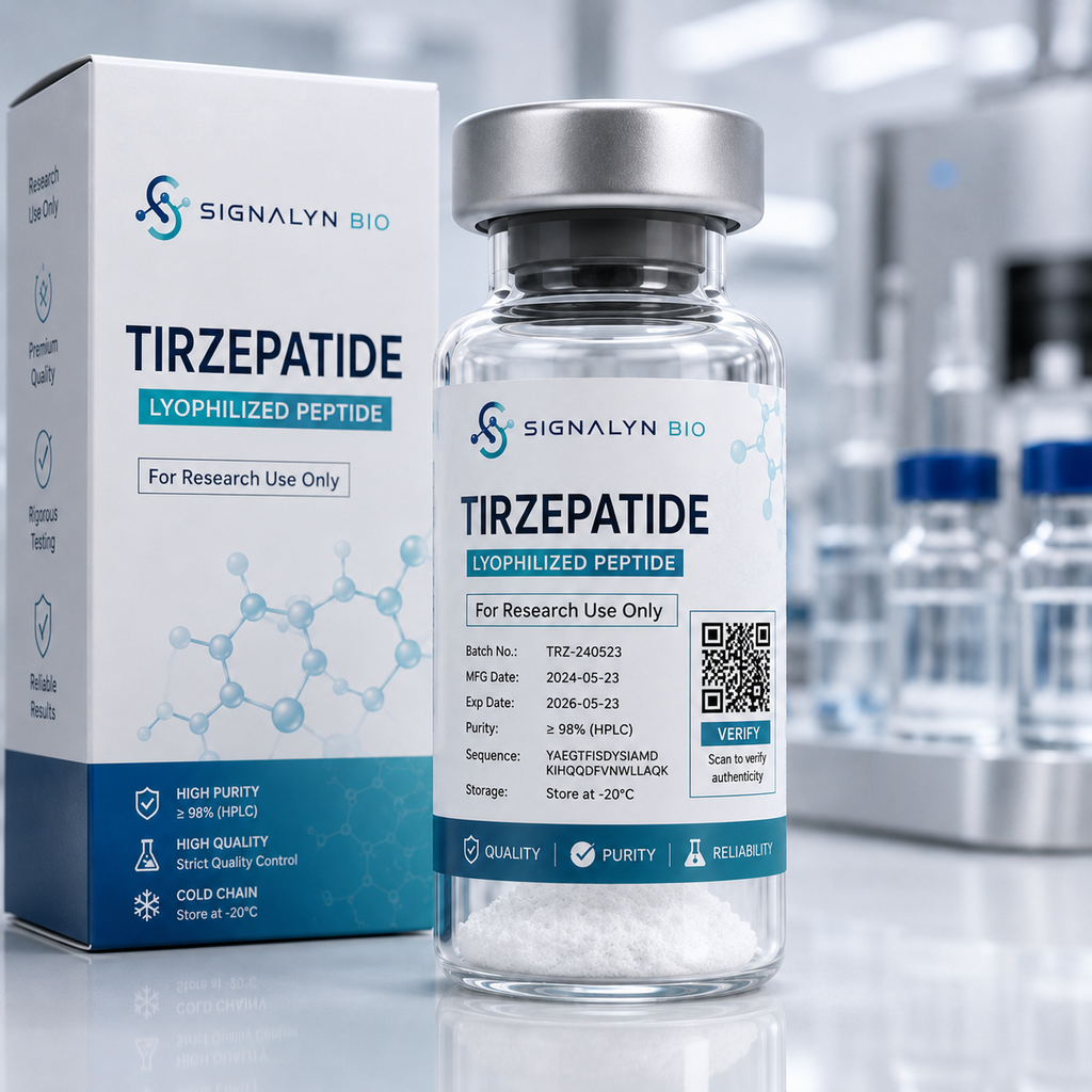 Tirzepatide peptide for metabolic and biotechnology research