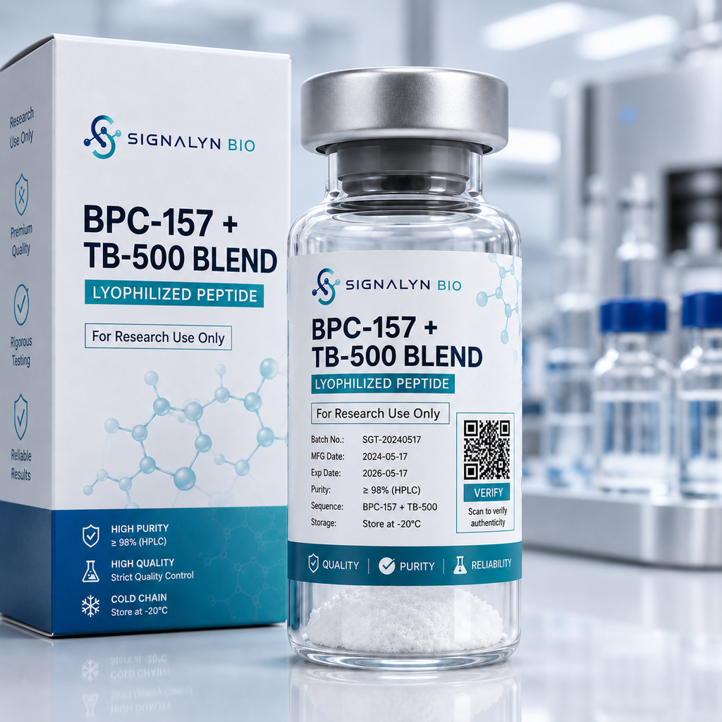 BPC-157 and TB-500 peptide blend for research projects