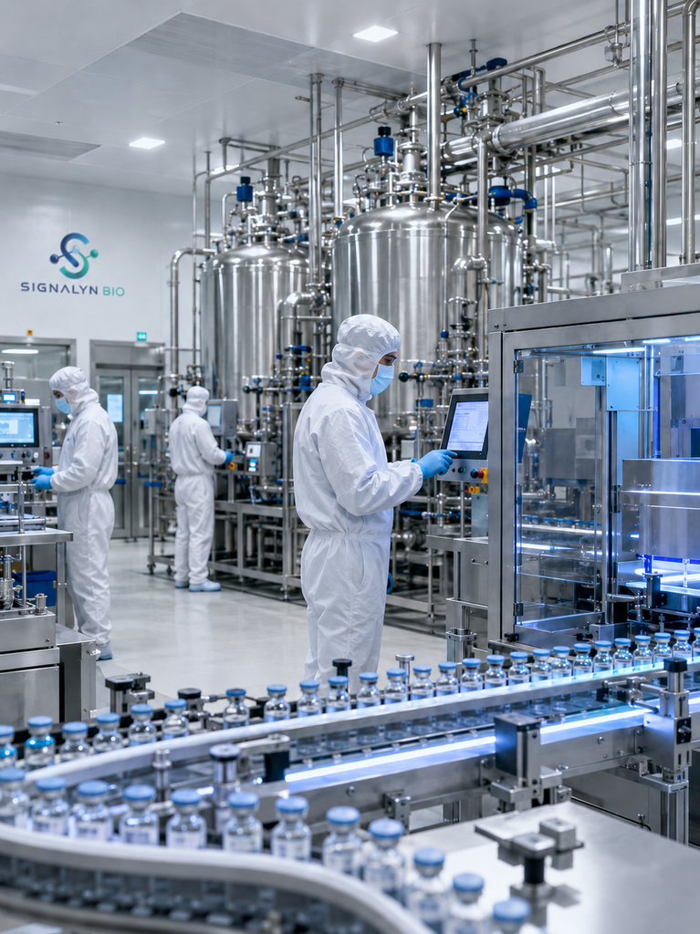 Signalyn Bio peptide manufacturing and analytical quality environment