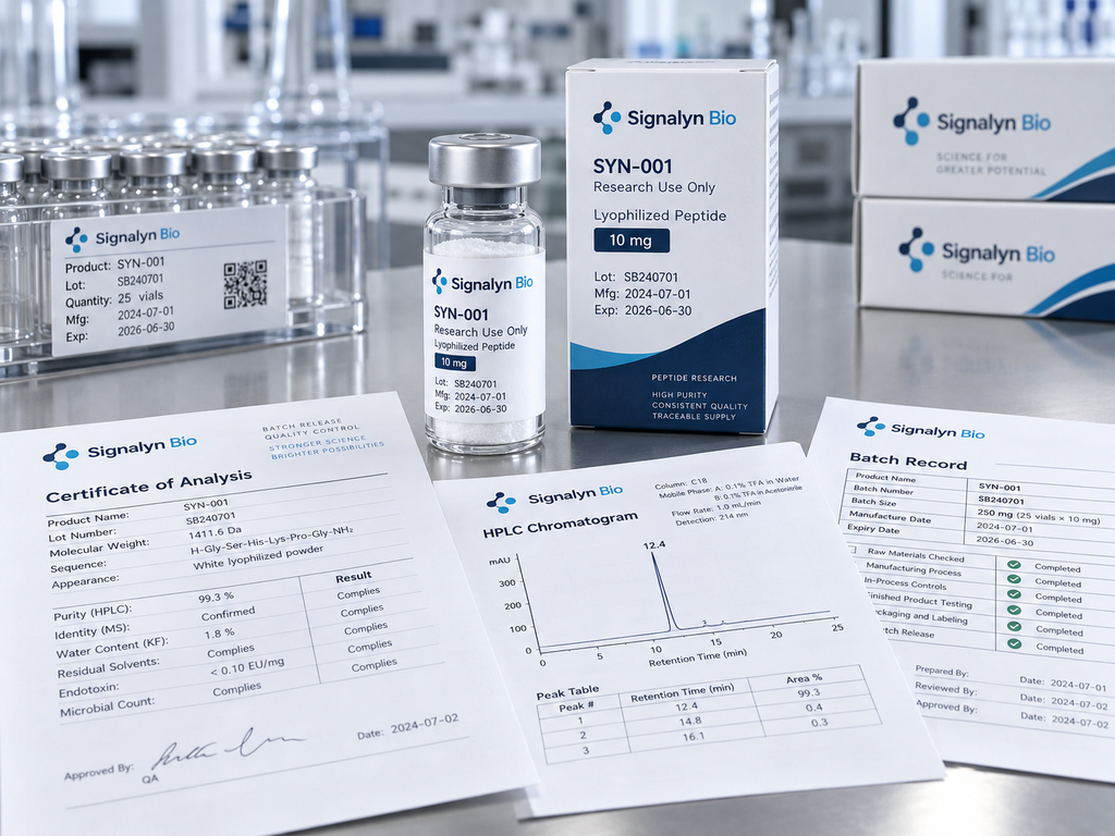 Custom retatrutide peptide vial labels and packaging
