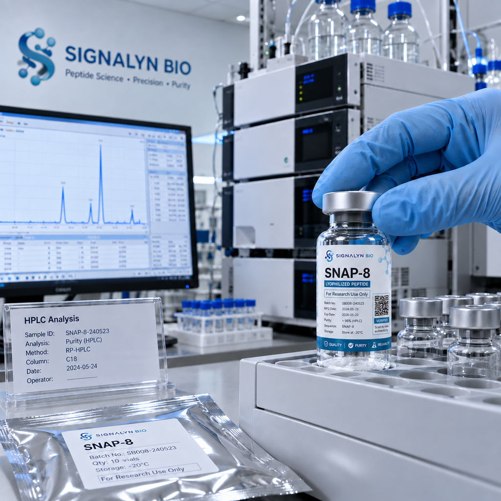 SNAP-8 peptide for cosmetic formulation and skin research