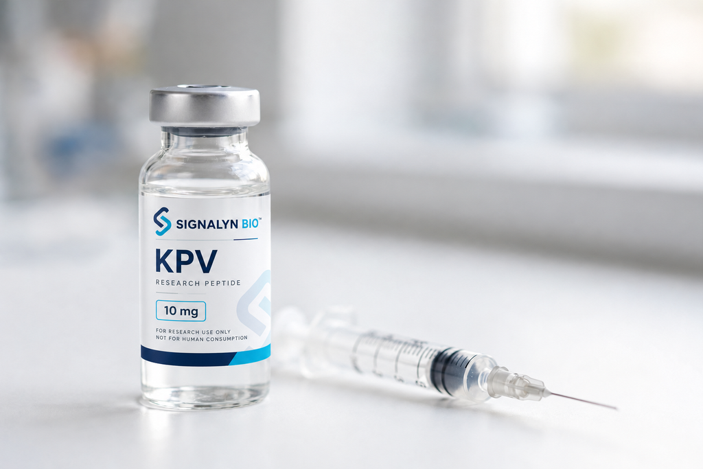 KPV peptide vial and syringe