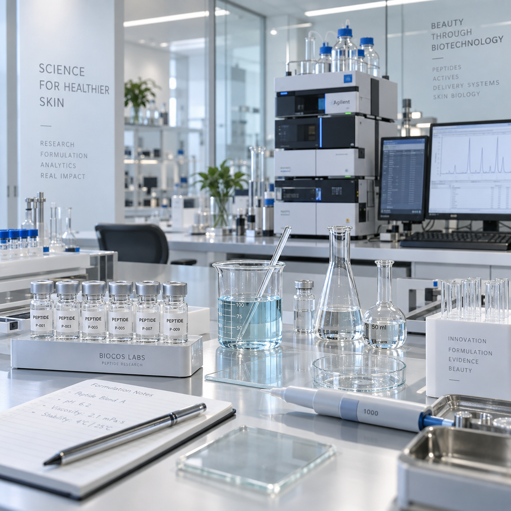 GHK-Cu, AHK-Cu and SNAP-8 cosmetic peptide products at Signalyn Bio